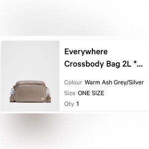 lululemon athletica Crossbody Bag - Warm Ash